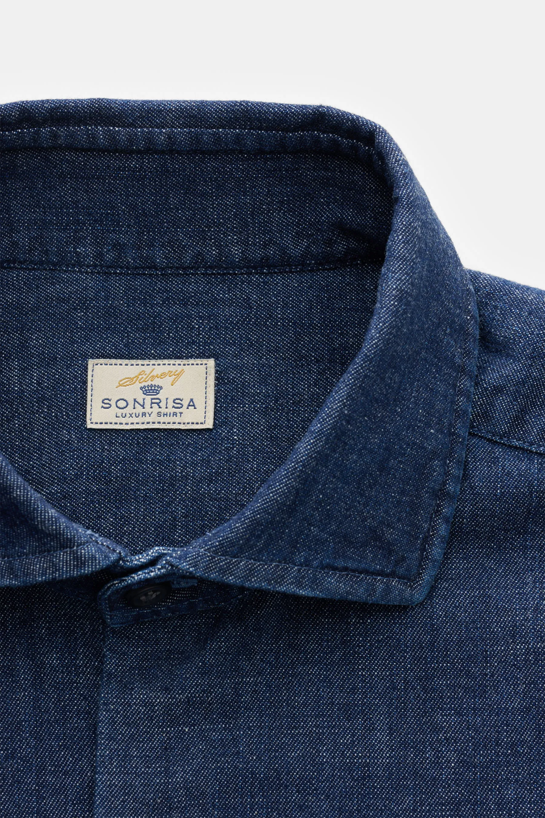 Sonrisa - Herren - Jeanshemd Haifisch-Kragen navy – Bild 2