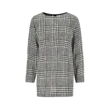 GIANLUCACA PANNOLO - Houndstooth Midi Dress – White - Größe 42 - weiß GIANLUCACA PANNOLO - Houndstooth Midi Dress – White - Größe 42 - weiß