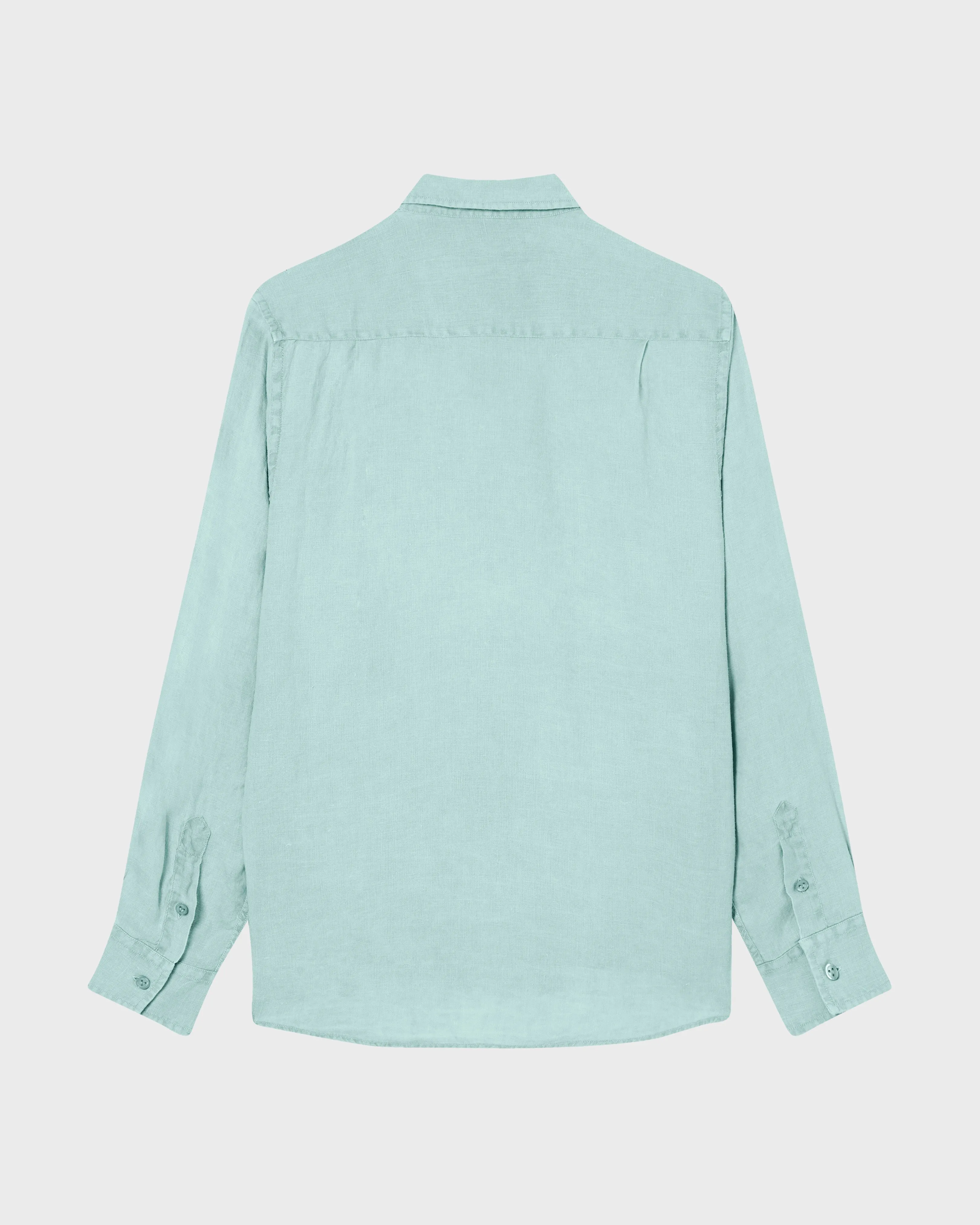 Vilebrequin - Einfarbiges Hemd Aus Leinen Für Herren - Hemd - Caroubis - Grün - Größe S – Bild 2