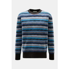 Piacenza 1733 - Herren - Cashmere Rundhalspullover dunkelbraun/blau/beige gestreift Piacenza 1733 - Herren - Cashmere Rundhalspullover dunkelbraun/blau/beige gestreift