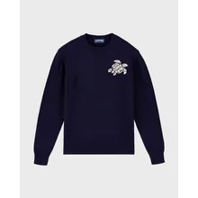 Vilebrequin - Turtle Rundhalspullover Aus Baumwolle Und Kaschmir Für Herren - Pullover - Rayol - Blau - Größe 4XL Vilebrequin - Turtle Rundhalspullover Aus Baumwolle Und Kaschmir Für Herren - Pullover - Rayol - Blau - Größe 4XL