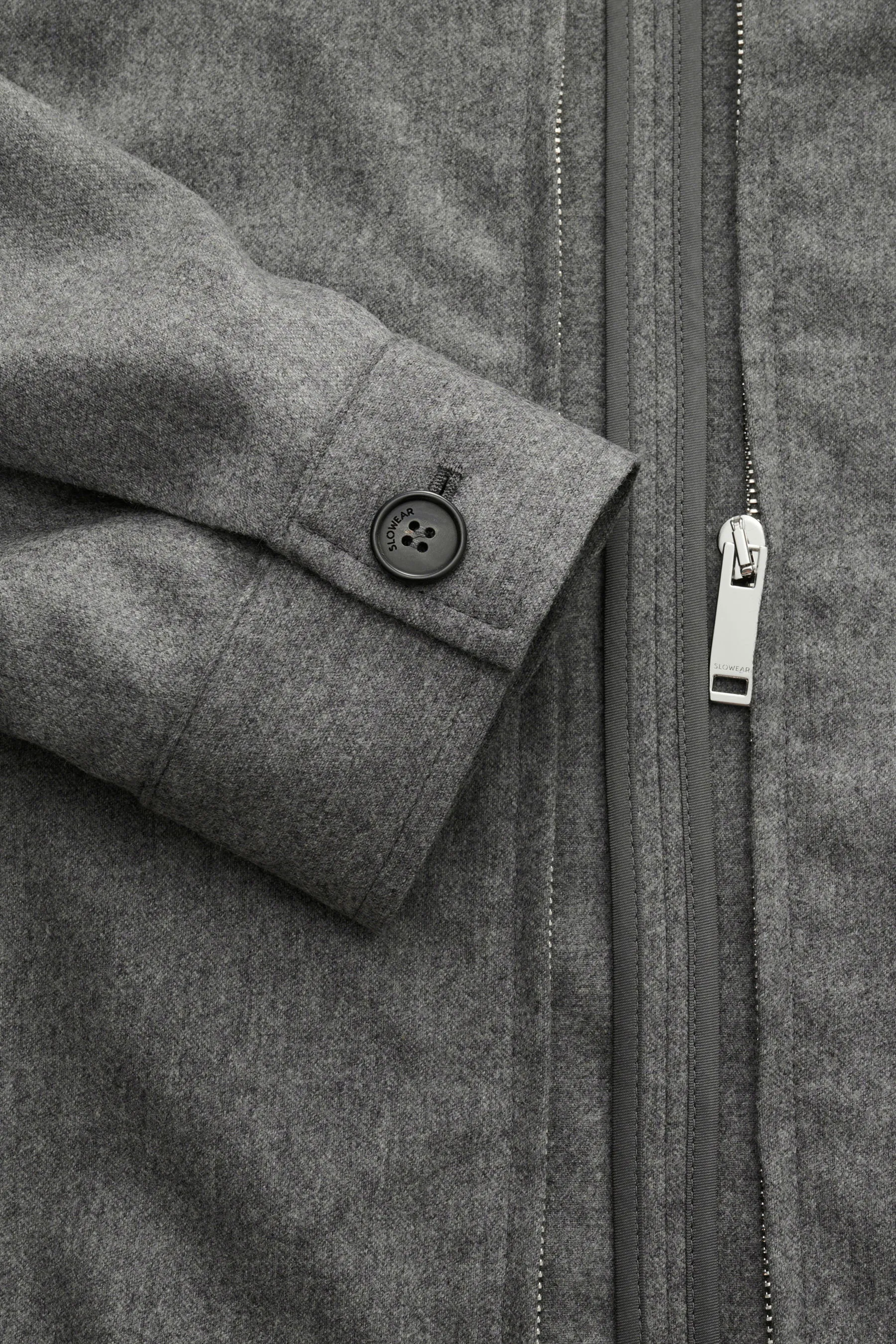 Incotex - Herren - Flanell-Blouson grau – Bild 4