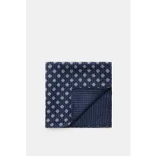 Brunello Cucinelli - Herren - Seiden-Einstecktuch navy/blau gemustert Brunello Cucinelli - Herren - Seiden-Einstecktuch navy/blau gemustert