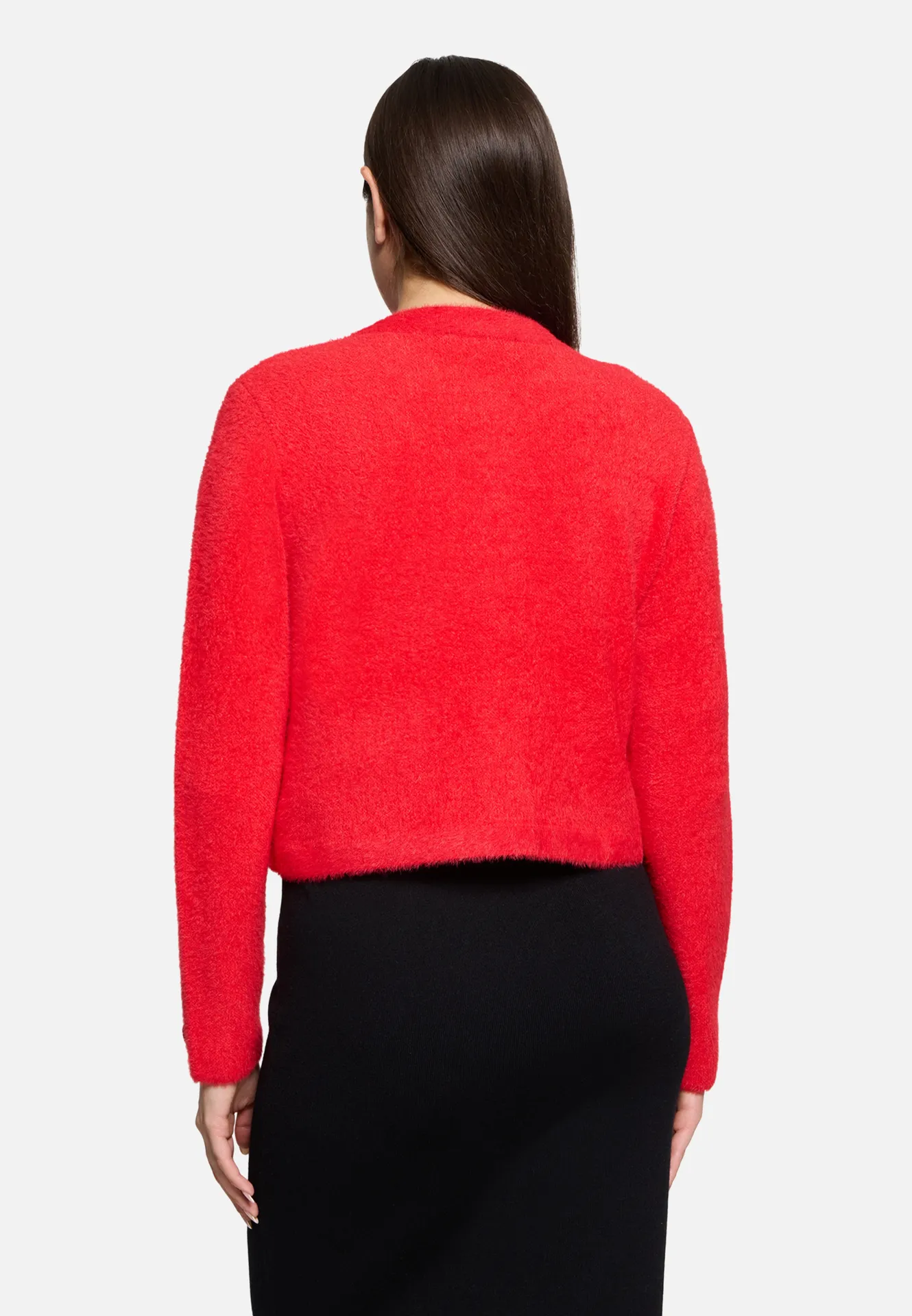 Strick-Cardigan mit aufgesetzten Taschen Strick-Cardigan mit aufgesetzten Taschen