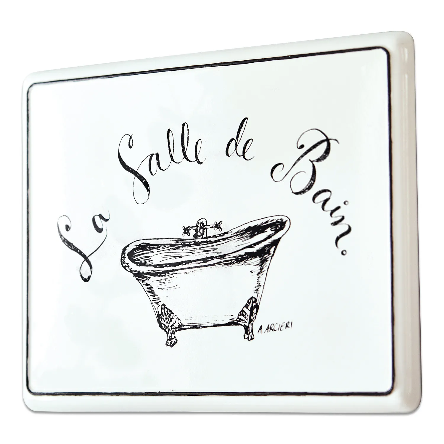 Deko-Schild La salle de bain – Bild 3
