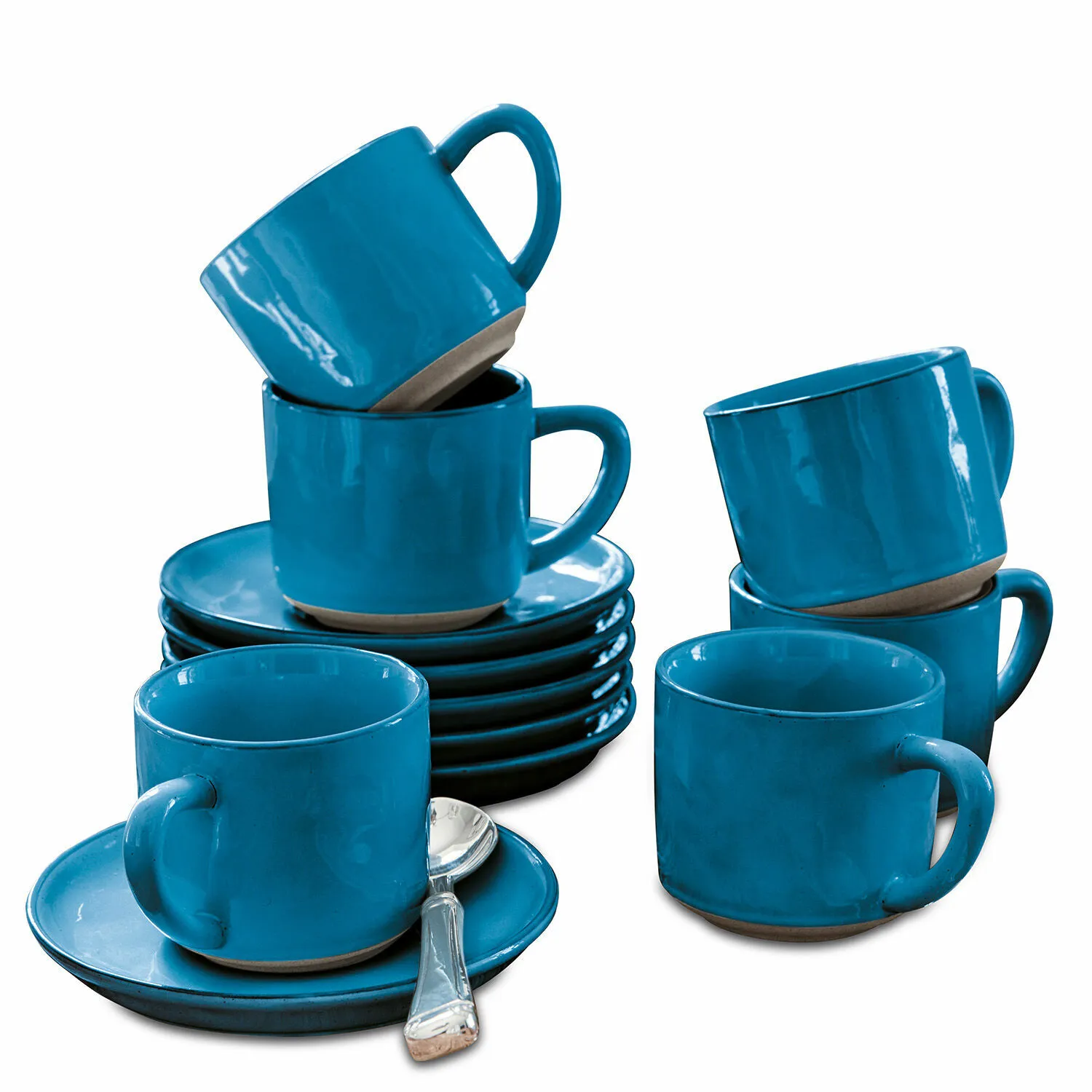 Tasse mit Untertasse 6er Set Biarré – Bild 3