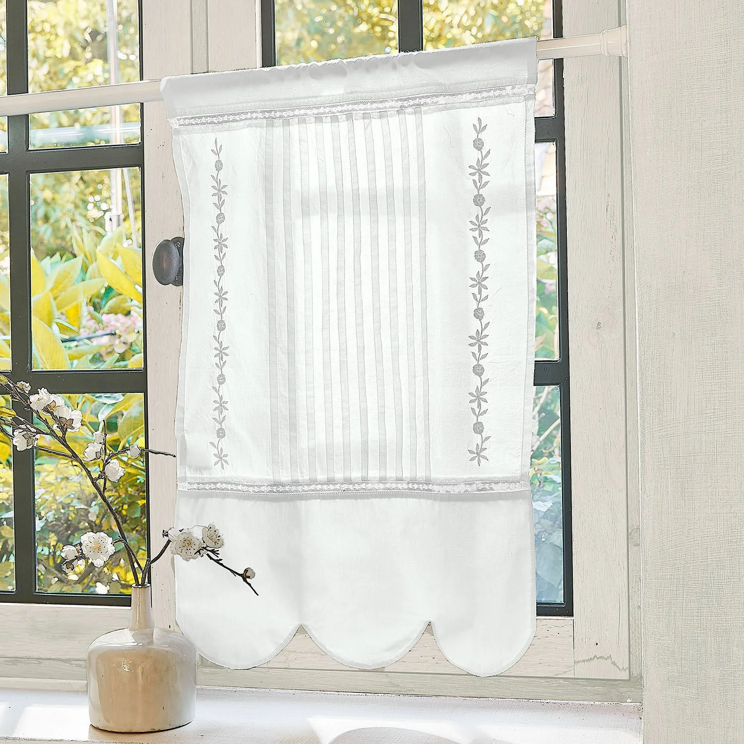 Scheibengardine Wistelle Scheibengardine Wistelle