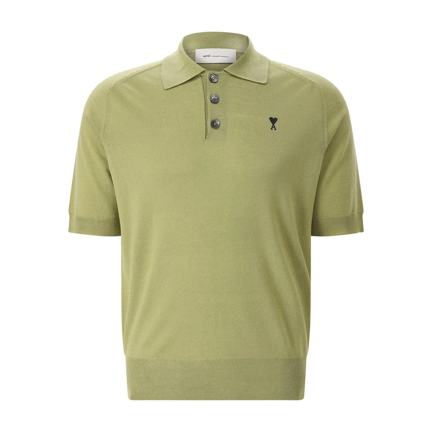 AMI Paris - Poloshirt mit Logo - Größe L - grün AMI Paris - Poloshirt mit Logo - Größe L - grün