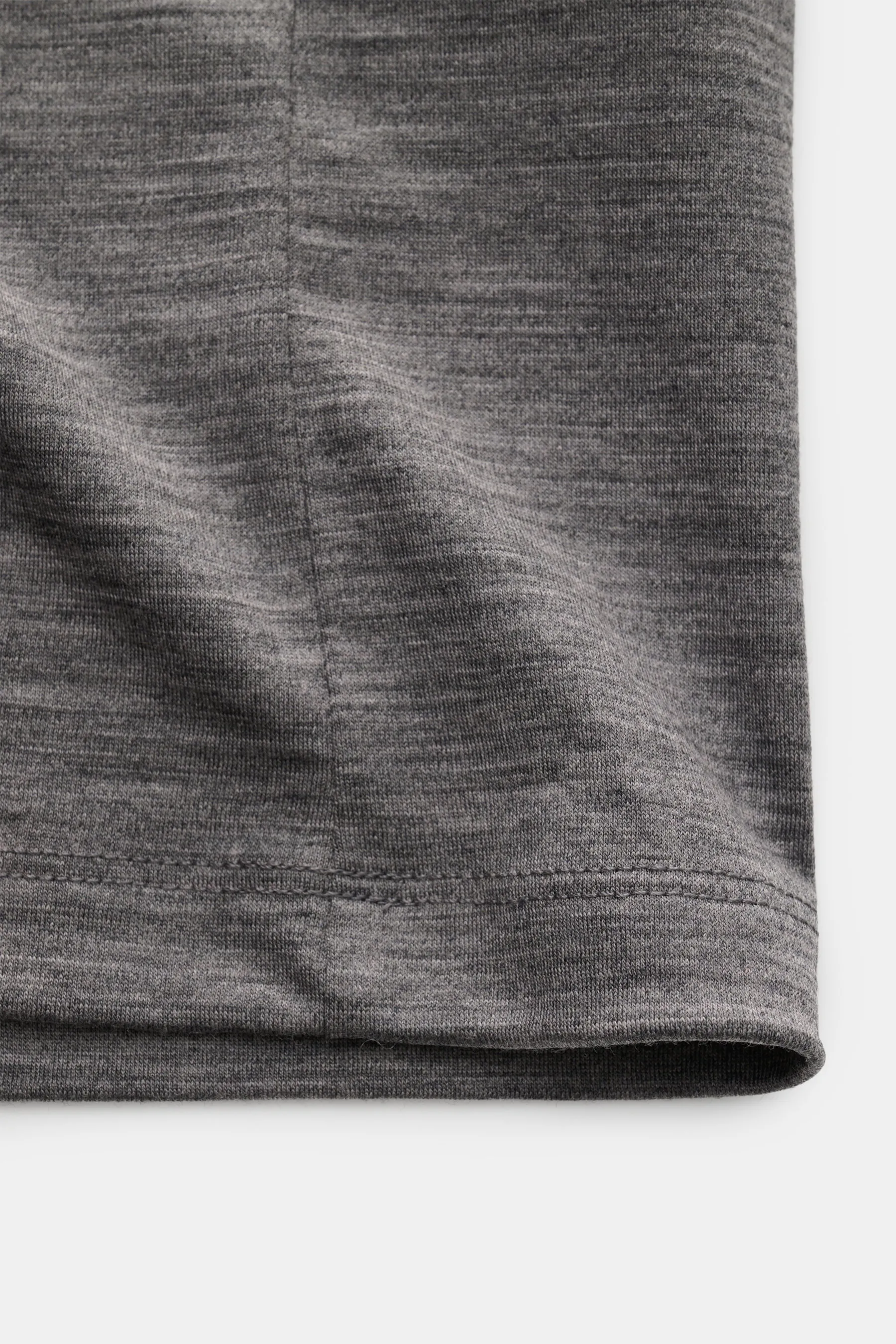 The Product is the Hero - Herren - Merino T-Shirt 'Wool Tee' dunkelgrau meliert – Bild 3