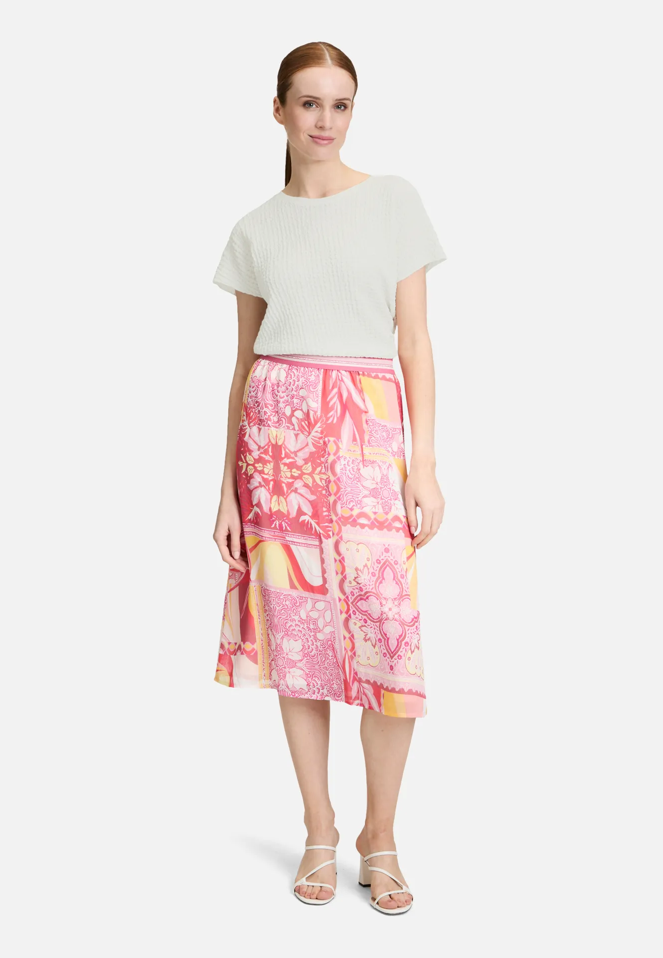 Strukturshirt mit U-Boot-Ausschnitt – Bild 2