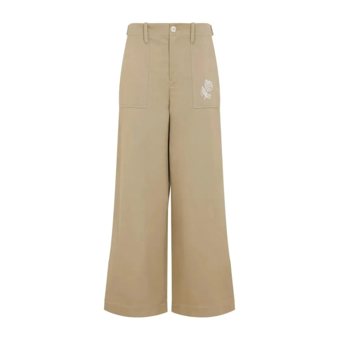 Marni - Wide-Leg Trousers With High Waist - Größe 42 - beige Marni - Wide-Leg Trousers With High Waist - Größe 42 - beige