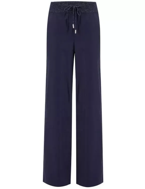 Panicale - Navy Blue Wool Blend Trousers - Größe 38 - blue Panicale - Navy Blue Wool Blend Trousers - Größe 38 - blue