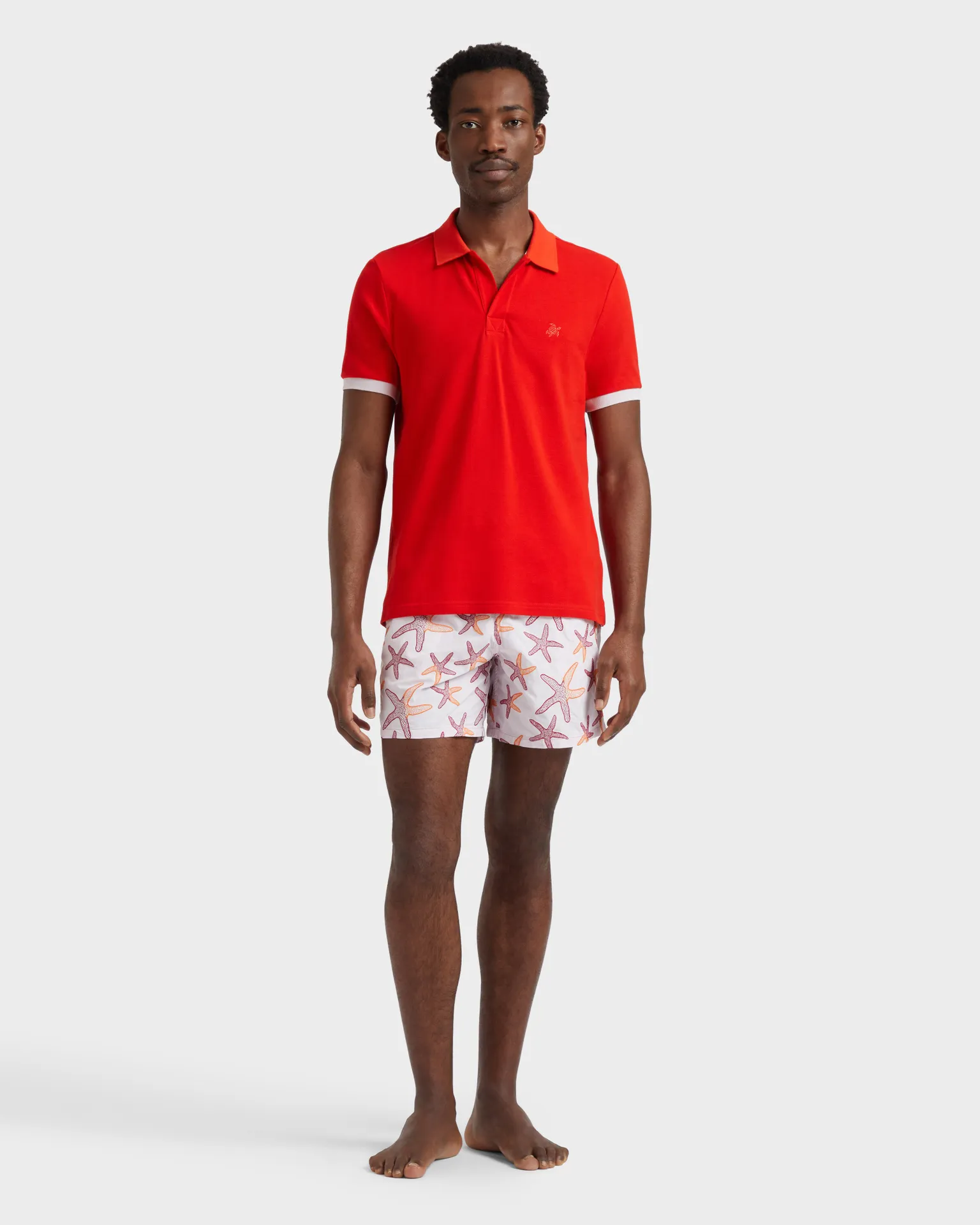 Vilebrequin - Solid Polohemd Aus Baumwolle Für Herren - Polohemd - Palatin - Rosa - Größe S – Bild 3