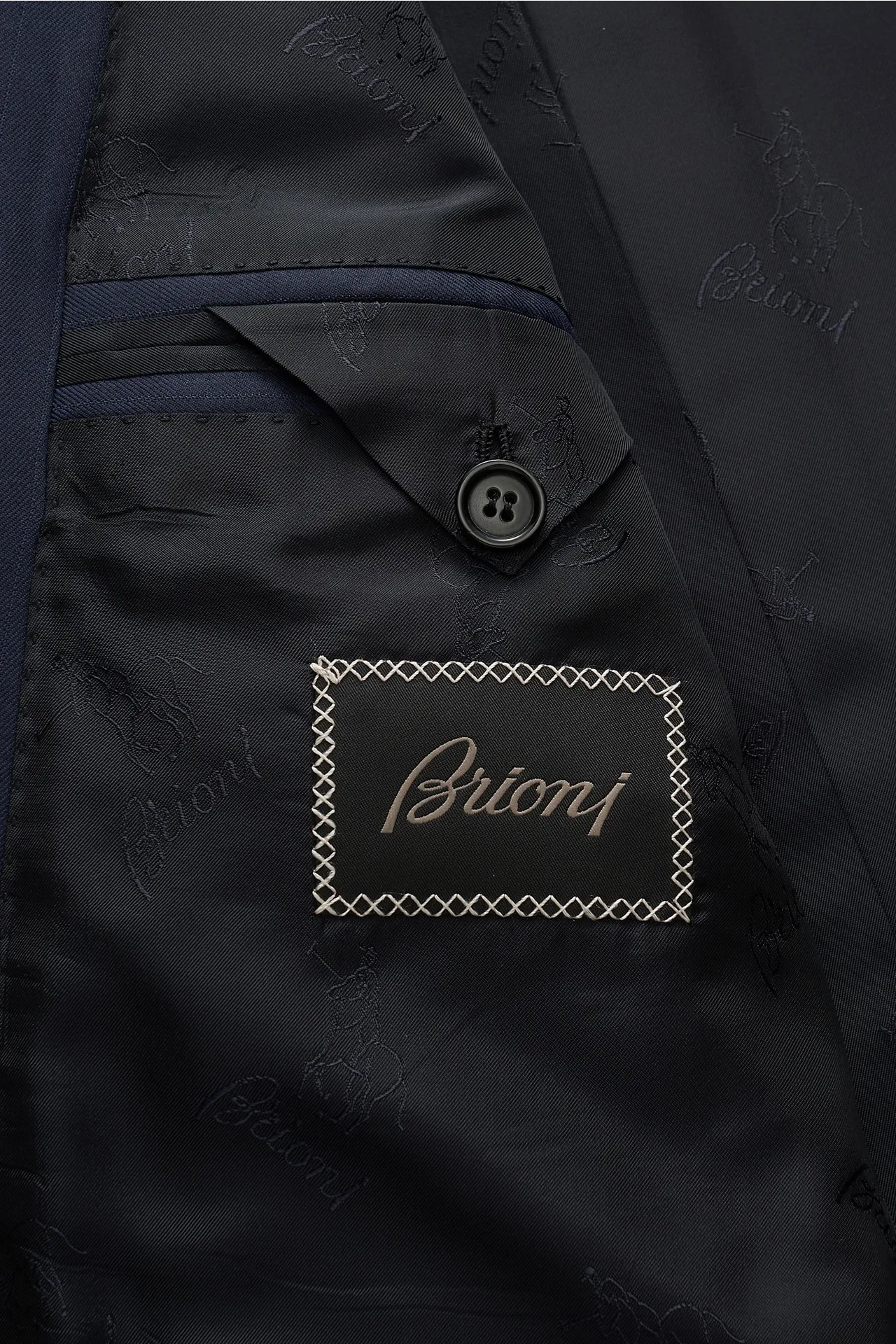 Brioni - Herren - Anzug 'Brunico' navy gestreift – Bild 4