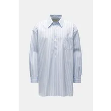 Our Legacy - Herren - Popover-Hemd Kent-Kragen pastellblau/rot gestreift Our Legacy - Herren - Popover-Hemd Kent-Kragen pastellblau/rot gestreift