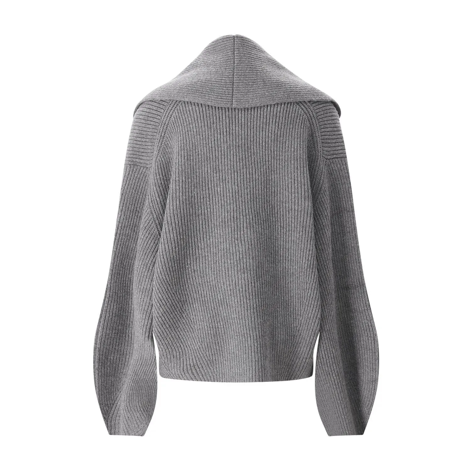 TOTEME - Strickjacke aus Wollmix - Größe M - grau – Bild 4