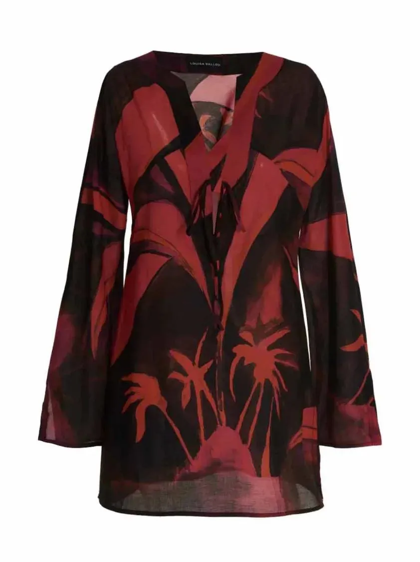 Louisa Ballou - Printed Short Kaftano - Größe S - bunt Louisa Ballou - Printed Short Kaftano - Größe S - bunt