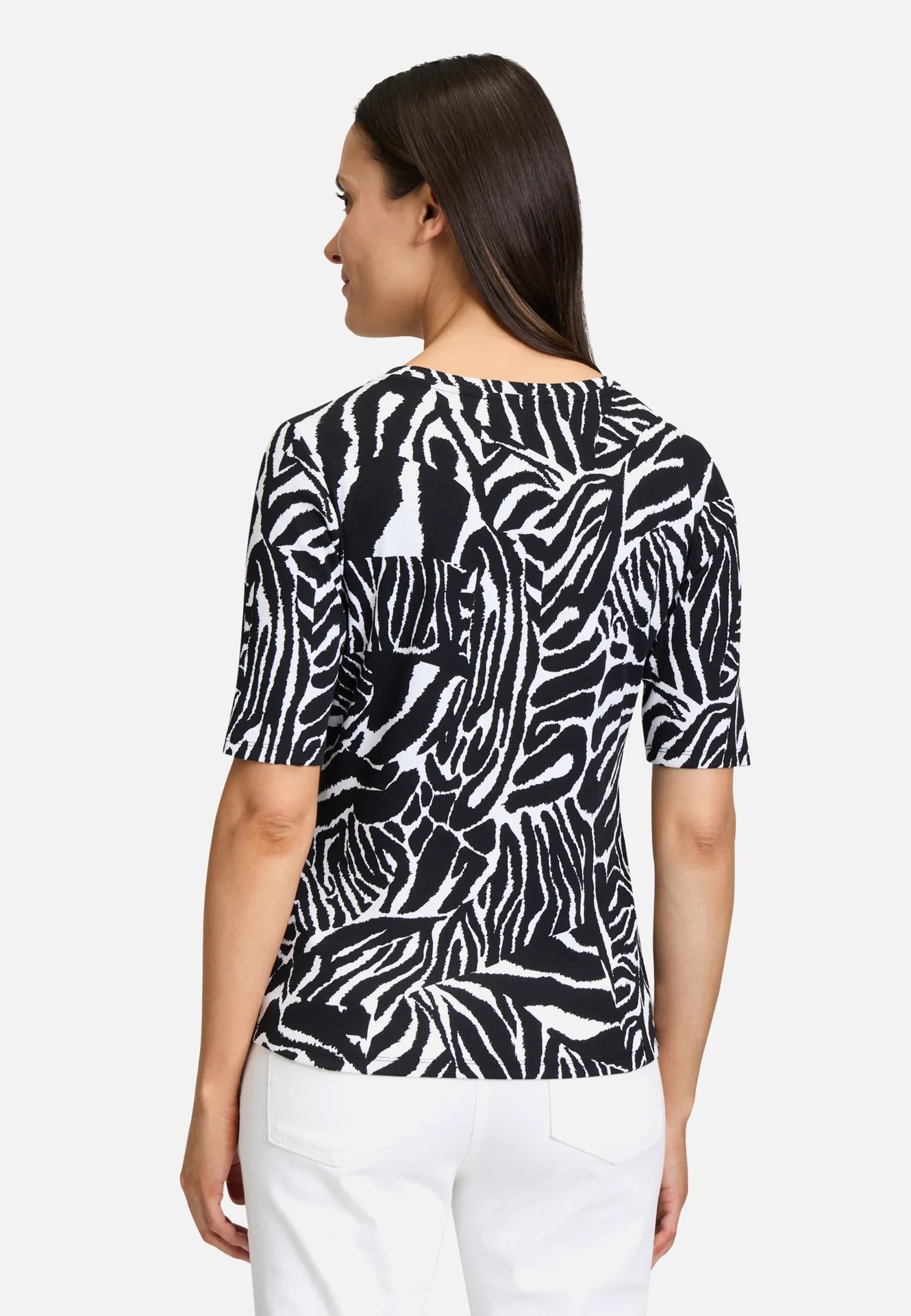 Basic Shirt mit Rippenstruktur Basic Shirt mit Rippenstruktur