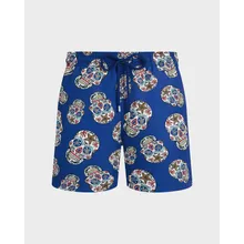 Vilebrequin - Kurze Día De Muertos Stretch-badeshorts Für Herren - Bademode - Monrise - Blau - Größe XL Vilebrequin - Kurze Día De Muertos Stretch-badeshorts Für Herren - Bademode - Monrise - Blau - Größe XL