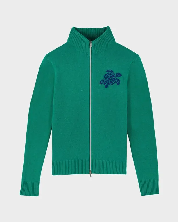 Vilebrequin - Turtle Pulloverjacke Aus Kaschmir Und Wolle Für Herren - Pullover - Juan - Grün - Größe S Vilebrequin - Turtle Pulloverjacke Aus Kaschmir Und Wolle Für Herren - Pullover - Juan - Grün - Größe S