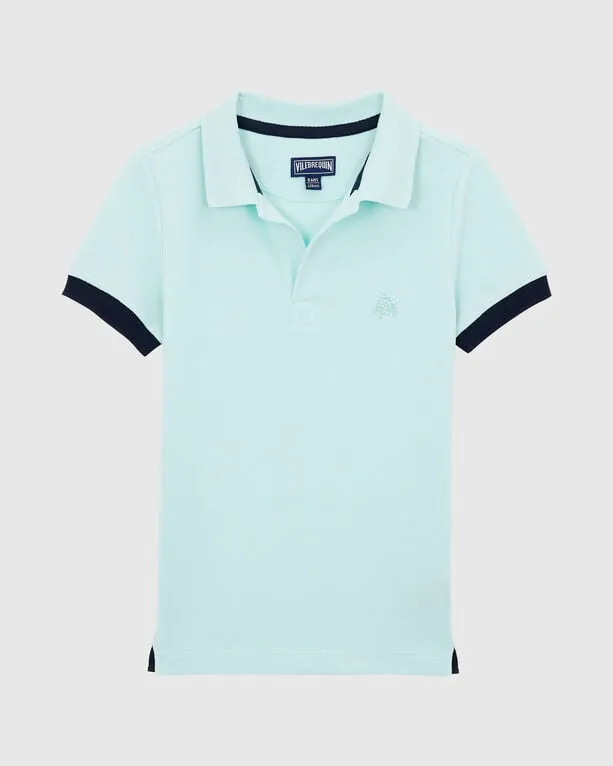 Vilebrequin - Solid Polohemd Aus Bio-baumwolle Für Jungen - Polohemd - Pantin - Blau - Größe 6 Vilebrequin - Solid Polohemd Aus Bio-baumwolle Für Jungen - Polohemd - Pantin - Blau - Größe 6