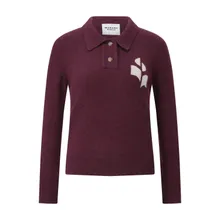 Isabel Marant - Pullover Nola mit Kragen - Größe 36 - rot Isabel Marant - Pullover Nola mit Kragen - Größe 36 - rot
