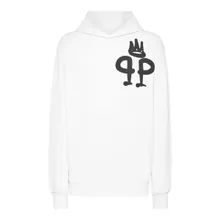 Philipp Plein - Hoodie King Plein - Größe XXL - weiß Philipp Plein - Hoodie King Plein - Größe XXL - weiß