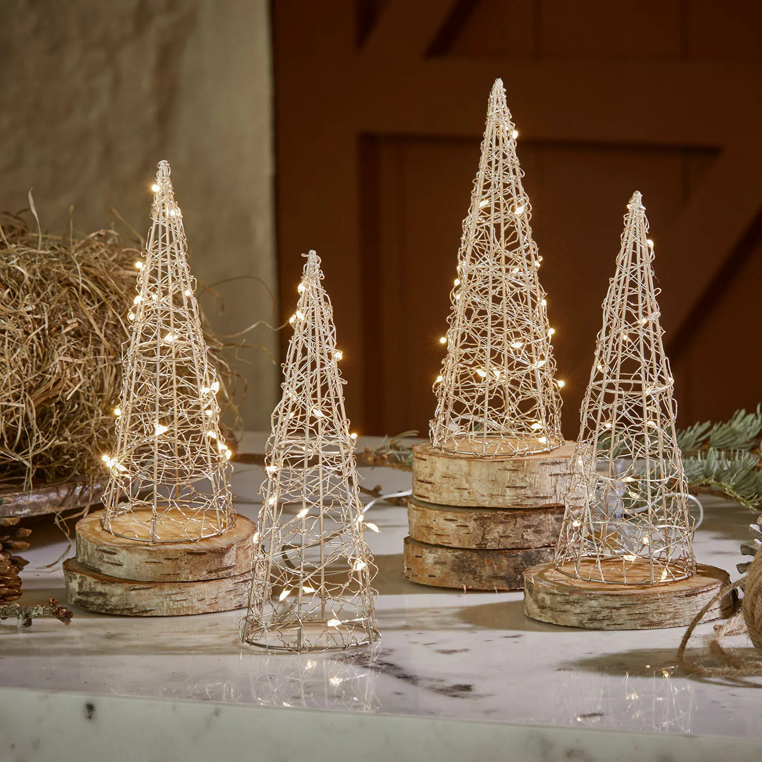 LED-Baum 4er Set Velkrin LED-Baum 4er Set Velkrin