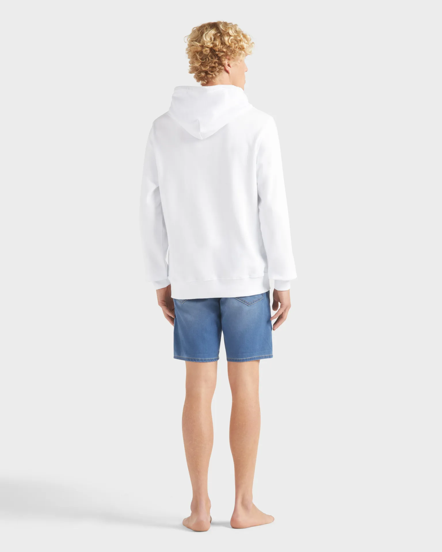 Vilebrequin - Solid Kapuzensweatshirt Aus Baumwolle Für Herren - Sweatshirt - Martino - Weiss - Größe XXXL – Bild 4