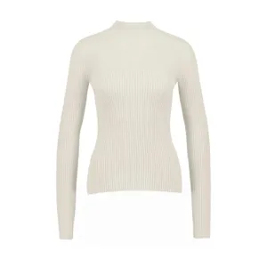 Courrèges - Mockneck Sweater - Cotton - White - Größe S - weiß Courrèges - Mockneck Sweater - Cotton - White - Größe S - weiß