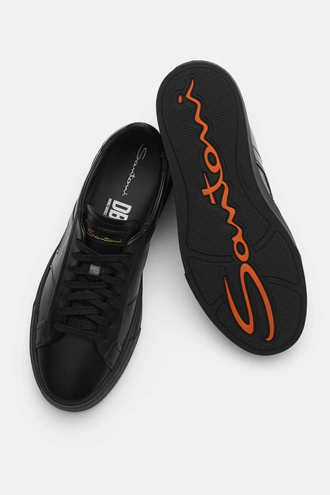 Santoni - Herren - Sneaker 'Double Buckle' schwarz – Bild 2