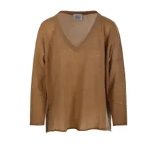 Be You - Brown Cashmere V-Neck Sweater - Größe XS - braun Be You - Brown Cashmere V-Neck Sweater - Größe XS - braun