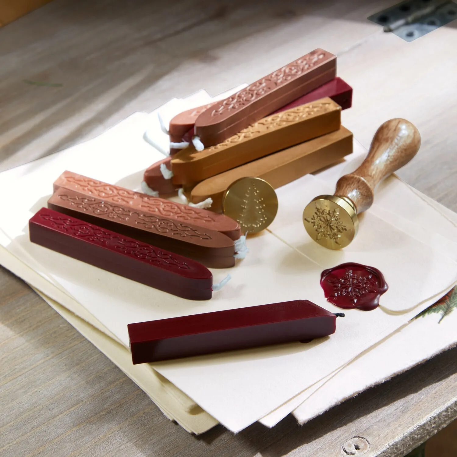 Wachsstempel und Siegelwachs Movique – Bild 2