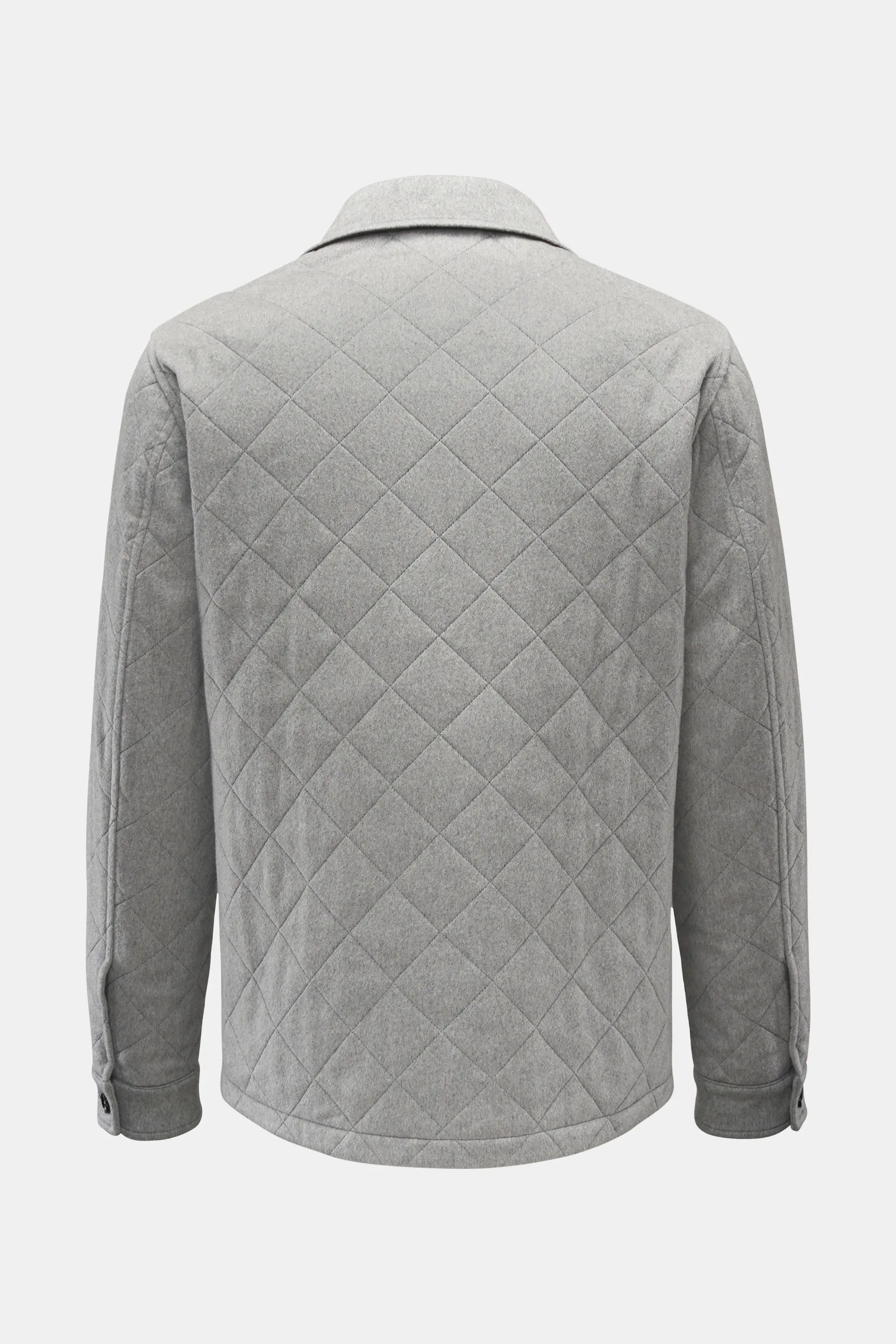 Maurizio Baldassari - Herren - Cashmere Steppjacke grau – Bild 2