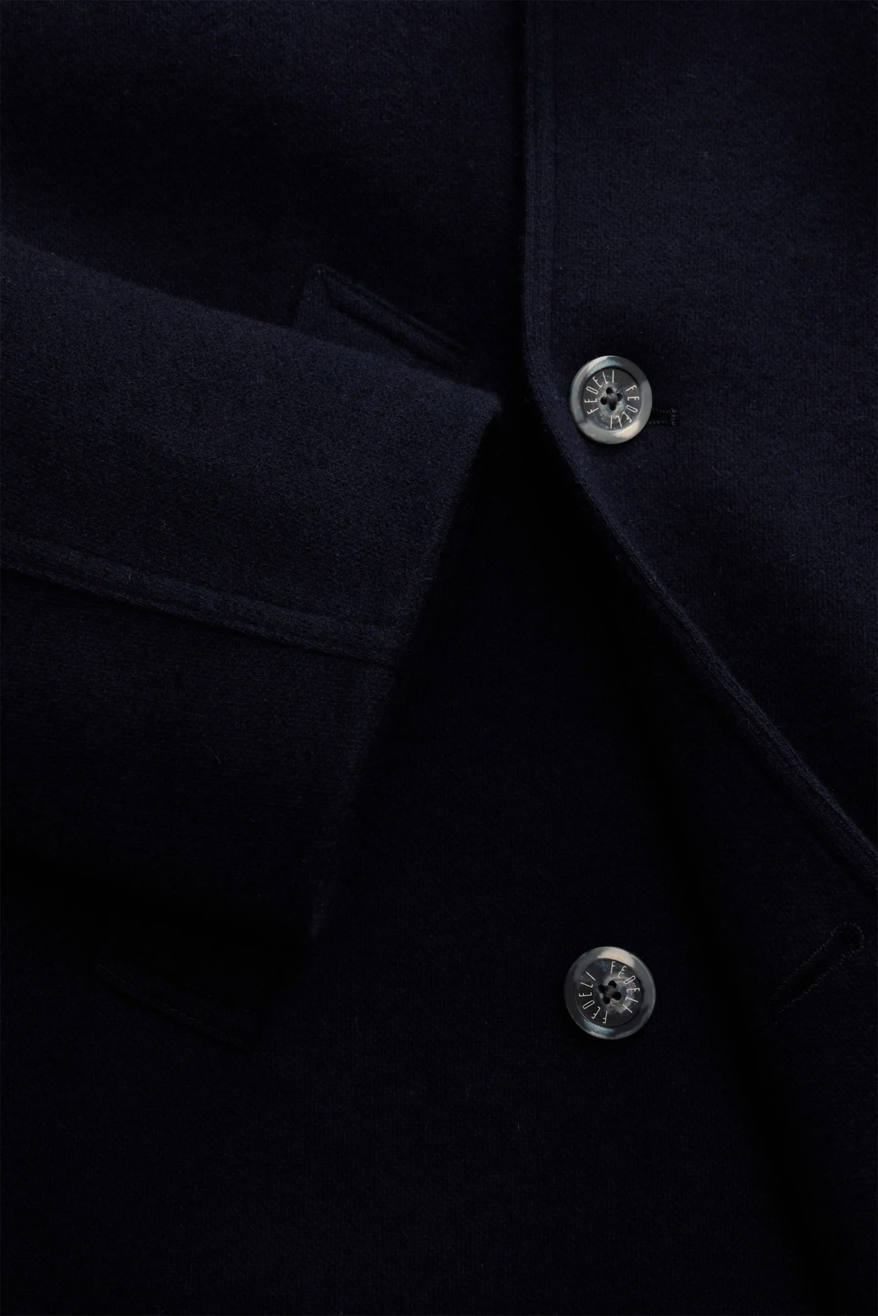 Fedeli - Herren - Cashmere Cabanjacke navy – Bild 4