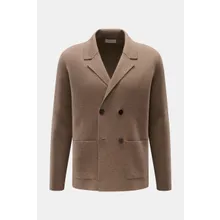 Lunaria Cashmere - Herren - Cashmere Cardigan graubraun meliert Lunaria Cashmere - Herren - Cashmere Cardigan graubraun meliert