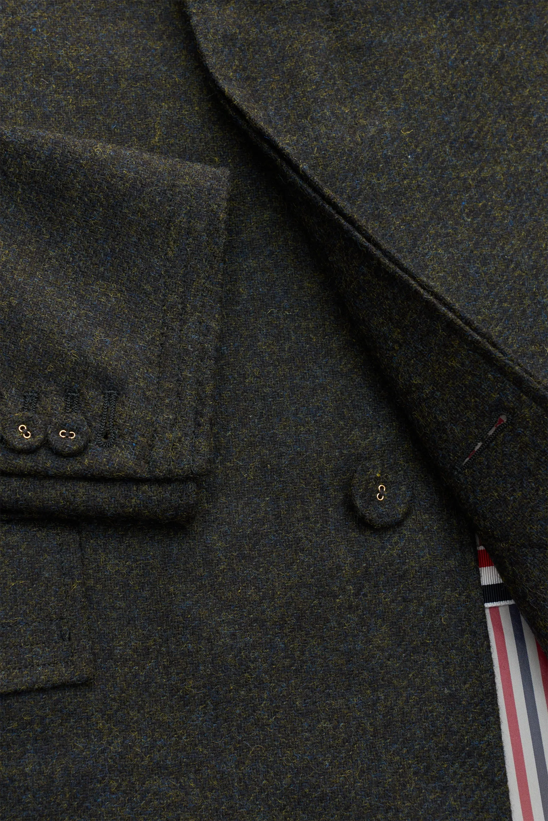 Thom Browne - Herren - Wollmantel dunkelgrün – Bild 4