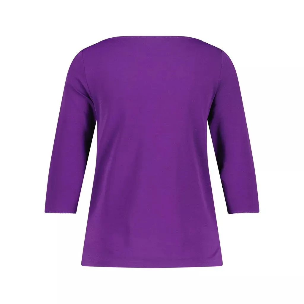 Kimmich Trikot - Shirt aus Viskose-Crêpe - Größe XS - blau – Bild 3