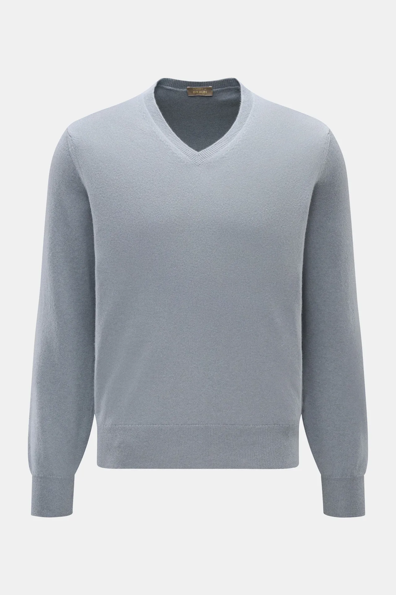 Cruciani - Herren - Cashmere V-Neck Pullover rauchblau Cruciani - Herren - Cashmere V-Neck Pullover rauchblau