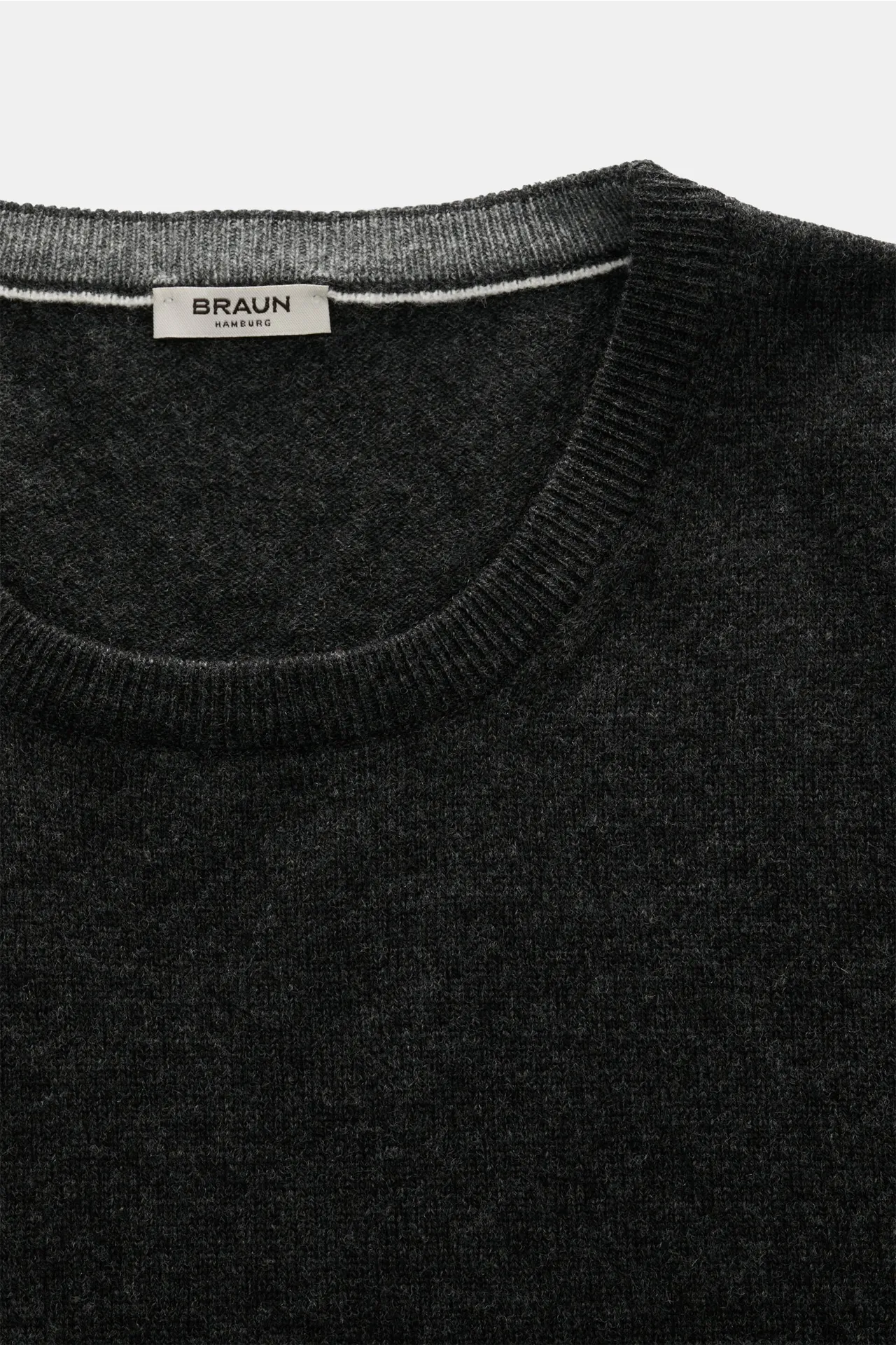 BRAUN Hamburg - Herren - Rundhalspullover anthrazit – Bild 2