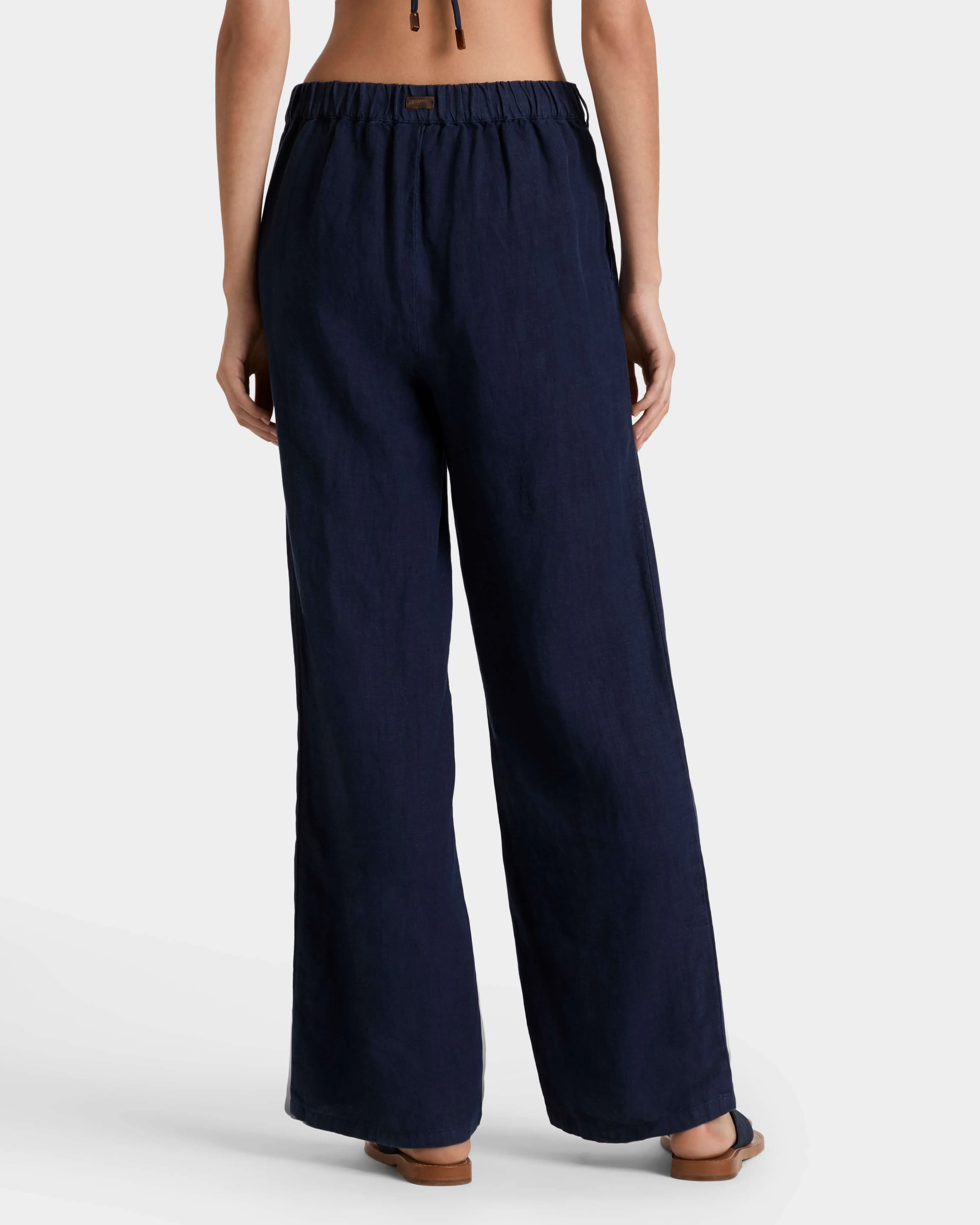 Vilebrequin - Solid Komfort-hose Aus Leinen Für Damen - Hose - Louizon - Blau - Größe L – Bild 4