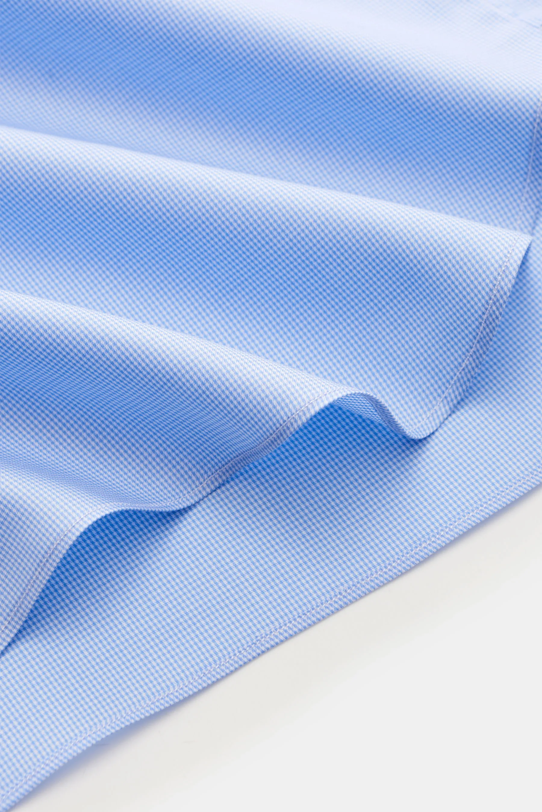 Truzzi - Herren - Business Hemd Haifisch-Kragen 'Napoli Busto' hellblau/weiß kariert – Bild 5