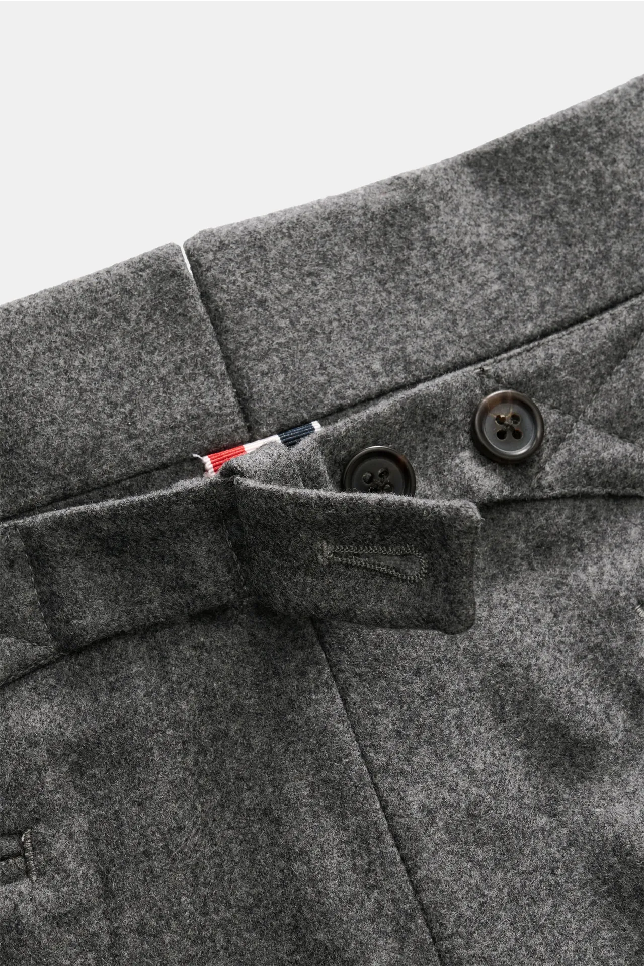 Thom Browne - Herren - Wollhose dunkelgrau meliert – Bild 6