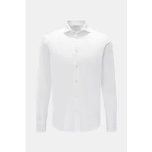 Stefan Brandt - Herren - Jersey-Hemd %27Otis%27 Haifisch-Kragen weiß Stefan Brandt - Herren - Jersey-Hemd %27Otis%27 Haifisch-Kragen weiß