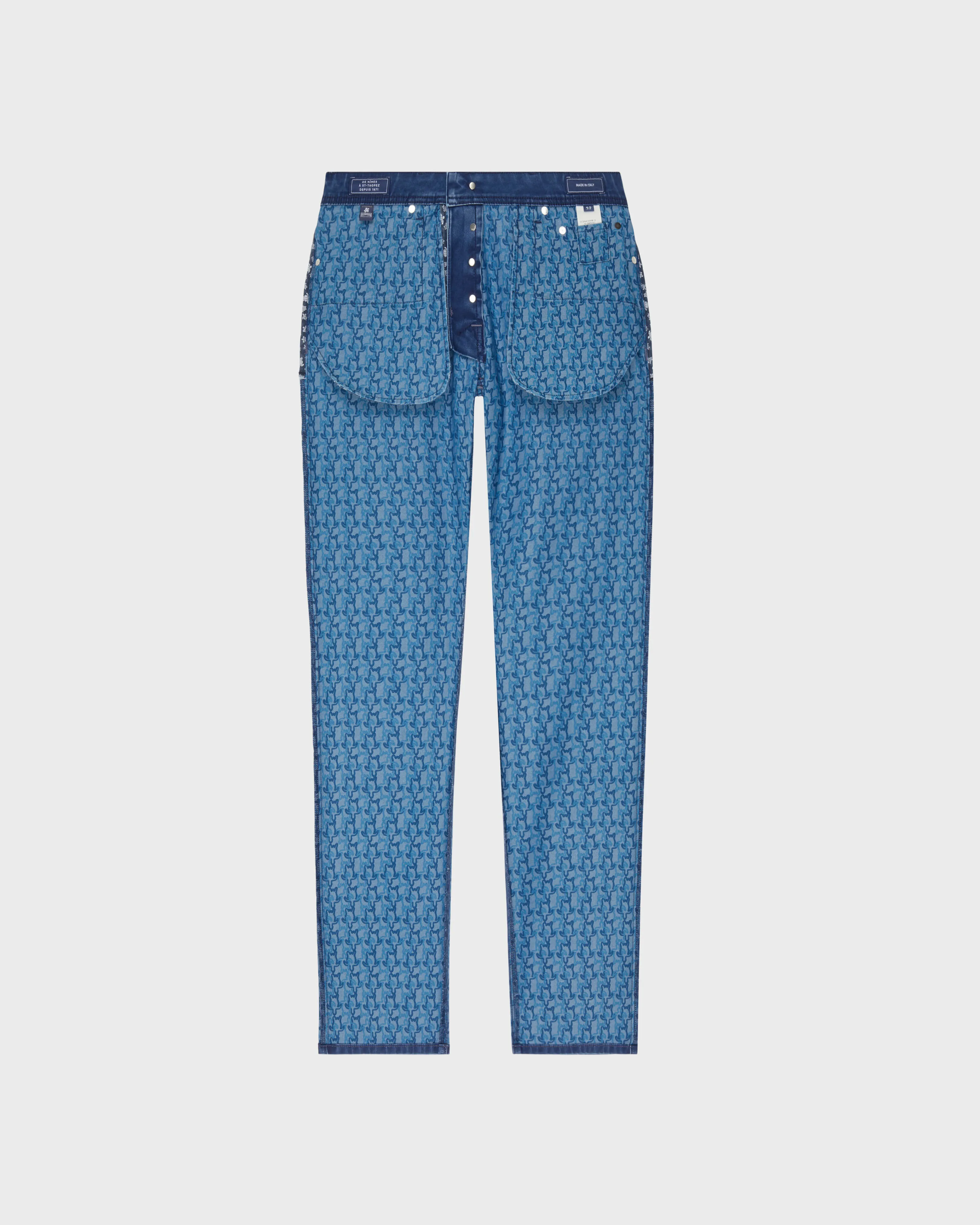 Vilebrequin - Turtles Net Denimhose Im 5-taschen-design Für Herren - Jeanshose - Gbetta18 - Blau - Größe 32 – Bild 6