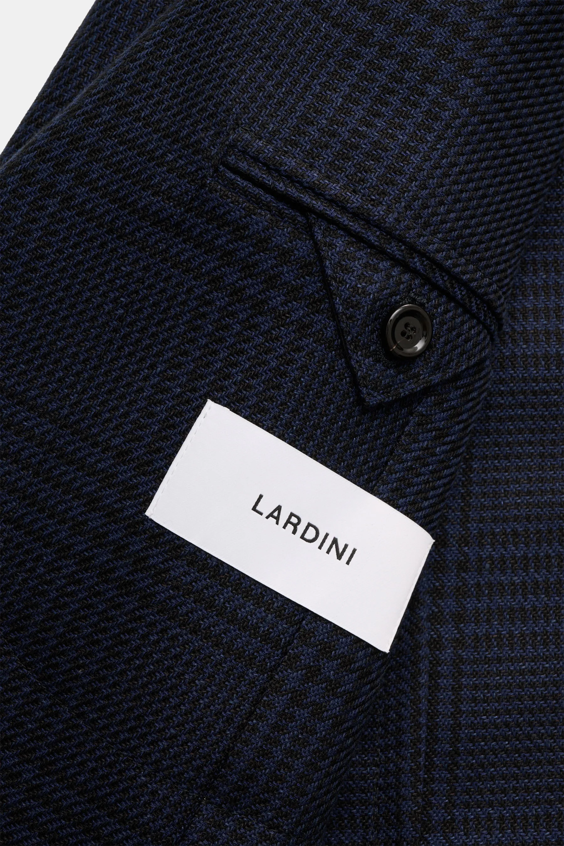 Lardini - Herren - Sakko navy/schwarz kariert – Bild 4