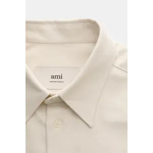 Ami Paris - Herren - Flanellhemd Kent-Kragen creme