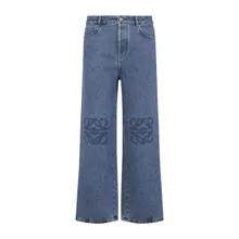 Loewe - Relaxed Straight-Leg Jeans With Tonal Embroidery A - Größe 50 - blau Loewe - Relaxed Straight-Leg Jeans With Tonal Embroidery A - Größe 50 - blau