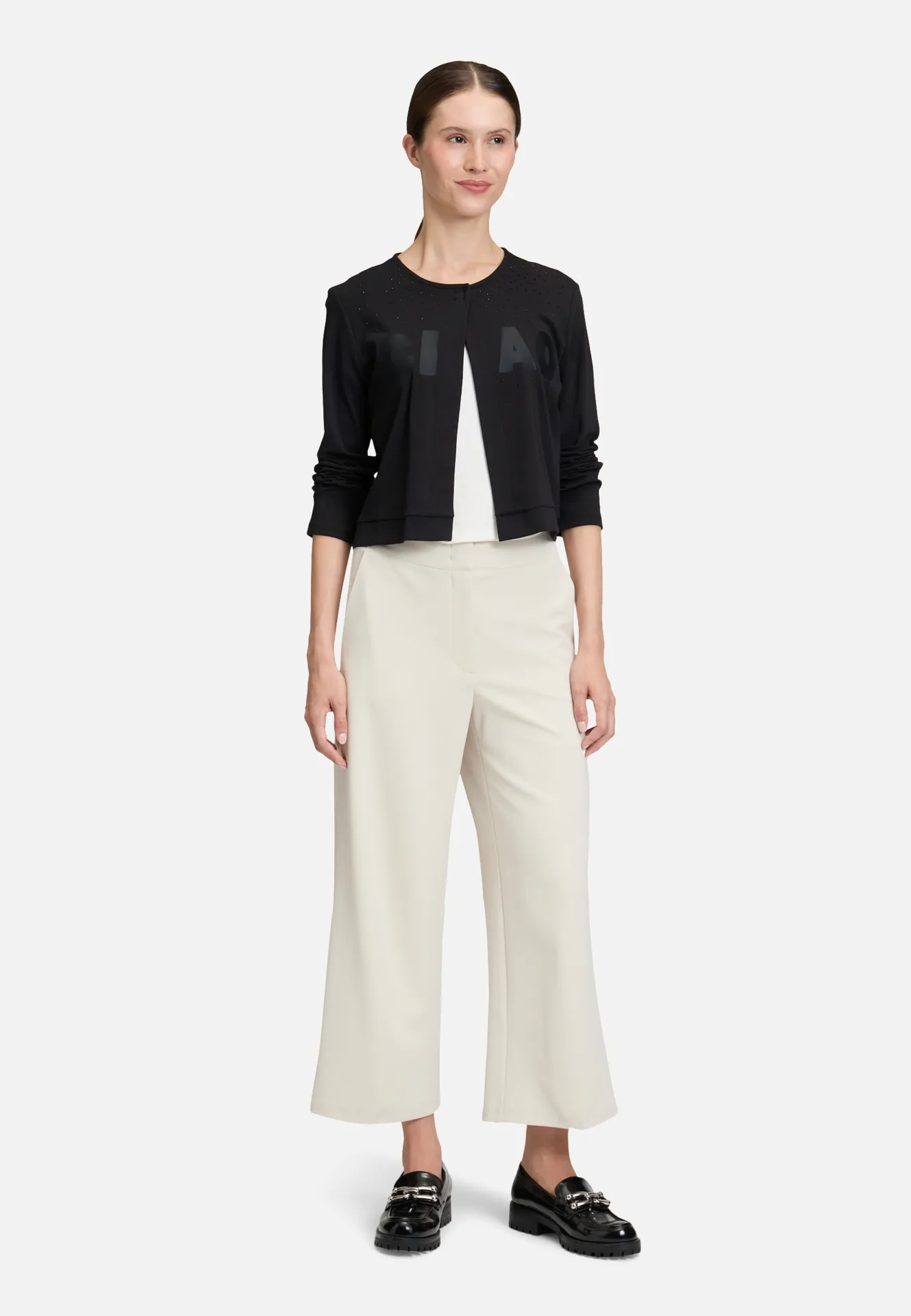 Shirtjacke mit Rundhalsausschnitt – Bild 2