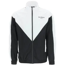 Balmain - Balmain Nylon Logo Jacket - Größe 50 - schwarz Balmain - Balmain Nylon Logo Jacket - Größe 50 - schwarz